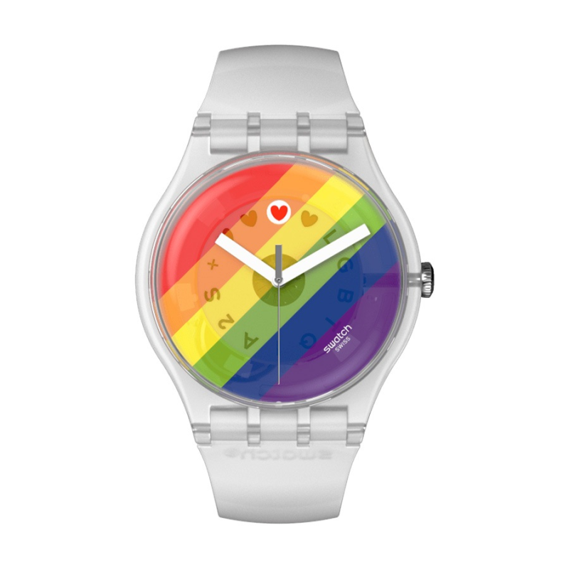 Часовник Swatch Stripe Fierce SO29K701
