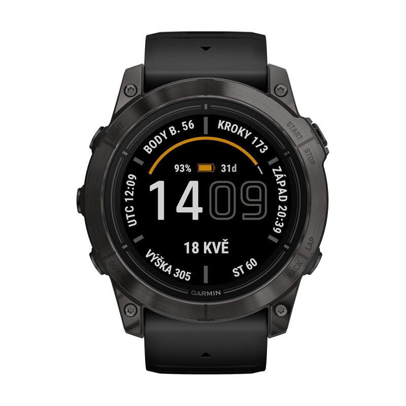 Смарт часовник Garmin Epix Pro Gen 2 Sapphire Edition Carbon Grey DLC Titanium/Black 010-02804-01