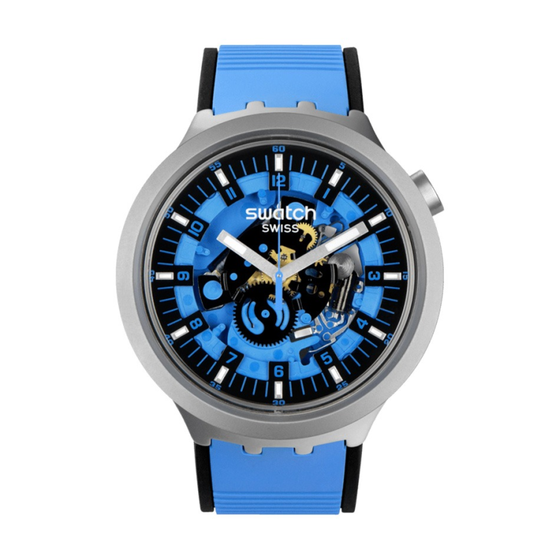 Часовник Swatch Azure Blue Daze SB07S106