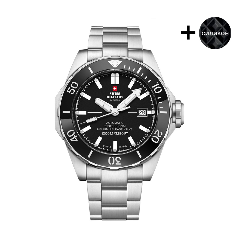 Часовник Swiss Military by Chrono SMA34092.01SET BLACK