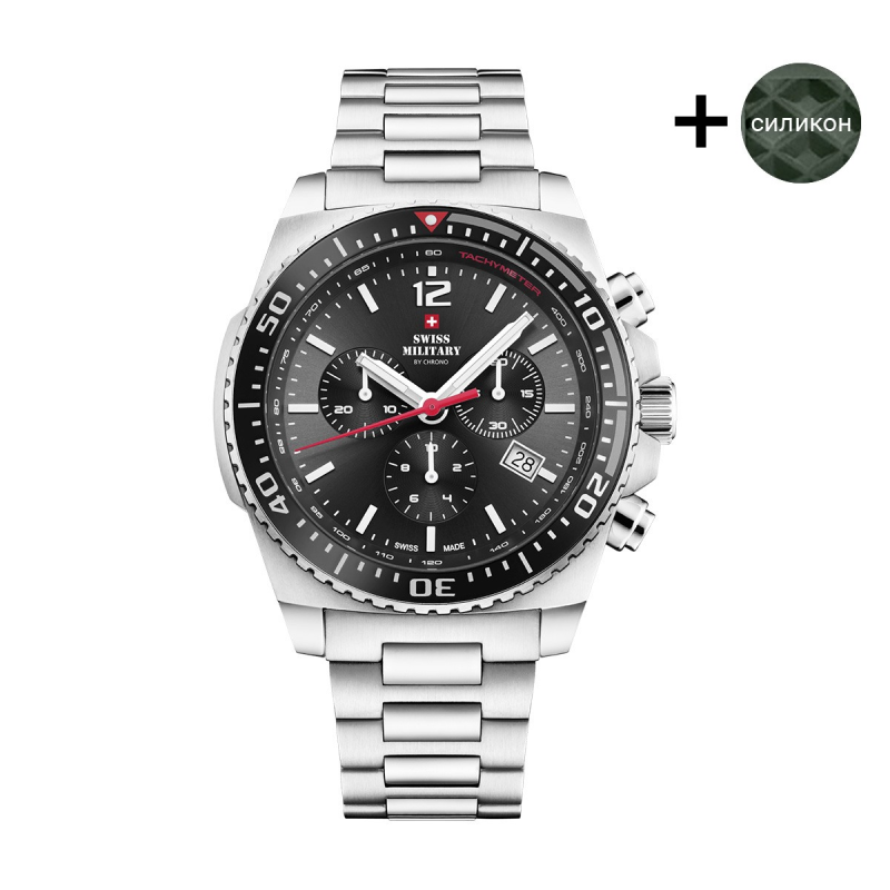 Часовник Swiss Military by Chrono SM34093.01SET GREEN