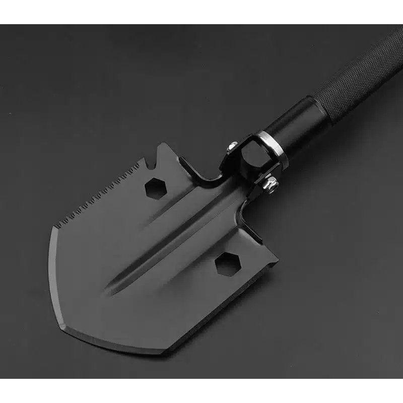 Сгъваема лопата + аксесоари, черен цвят D10