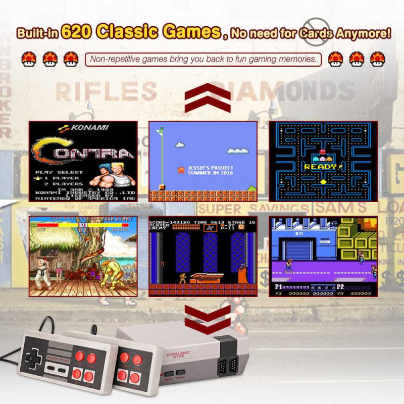 Ретро конзола с 620 вградени игри