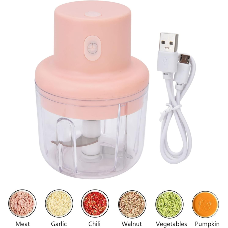 Мини кухненски чопър за месо, чесън, зеленчуци и други - безжичен