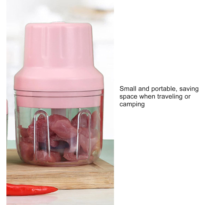 Мини кухненски чопър за месо, чесън, зеленчуци и други - безжичен