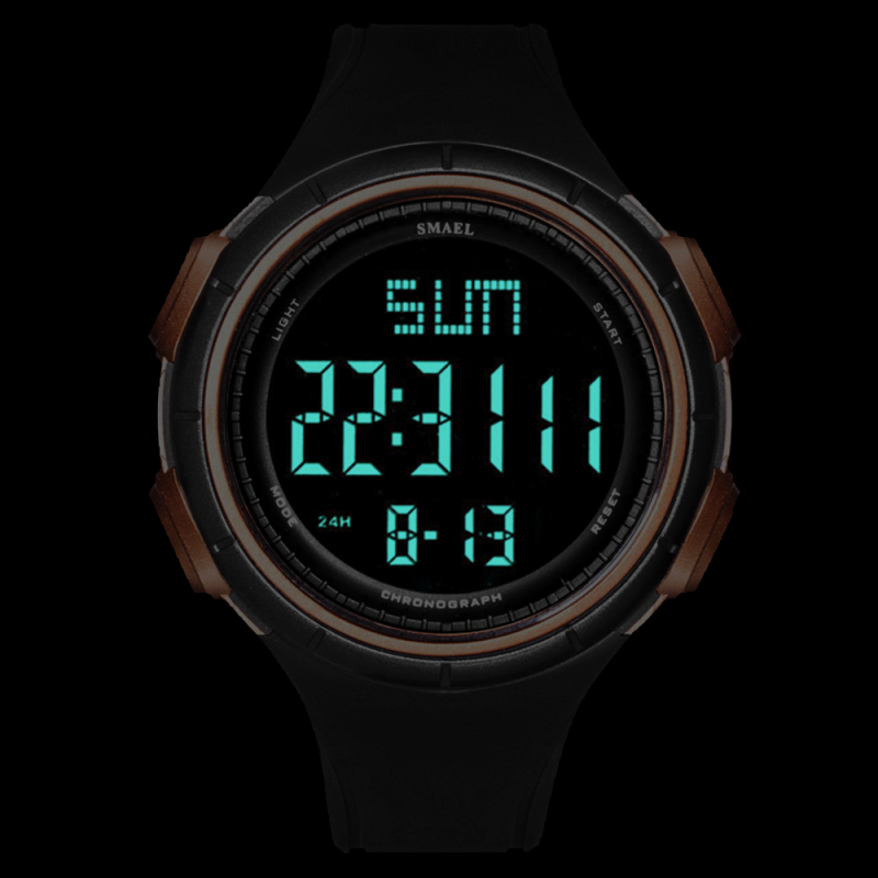 Дигитален часовник SMAEL 1618 - черно и злато