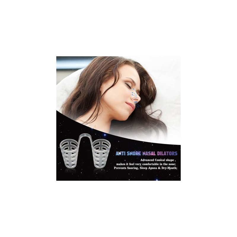 Силиконова протеза против хъркане (разделител за носа) - 4 комплекта