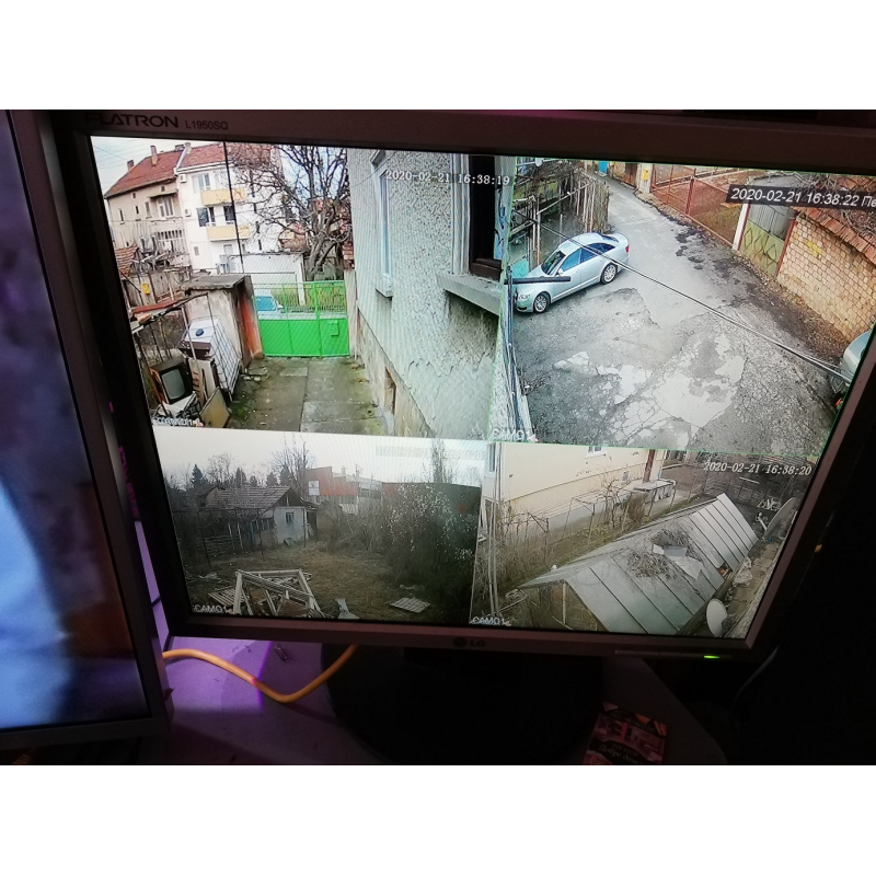 Комплект за видеонаблюдение с 4 HD камери и DVR, AHD, IR