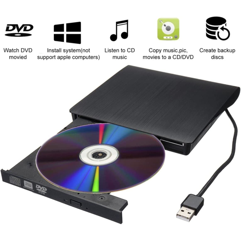 Външна CD/DVD записвачка, модел KT09