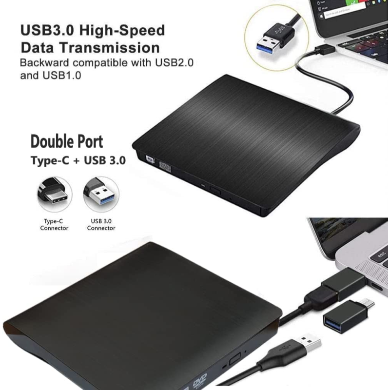 Външна CD/DVD записвачка, модел KT09