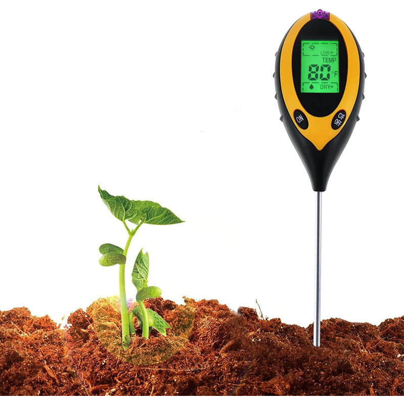 Уред за измерване на влажност, температура, светлина и PH на почвата