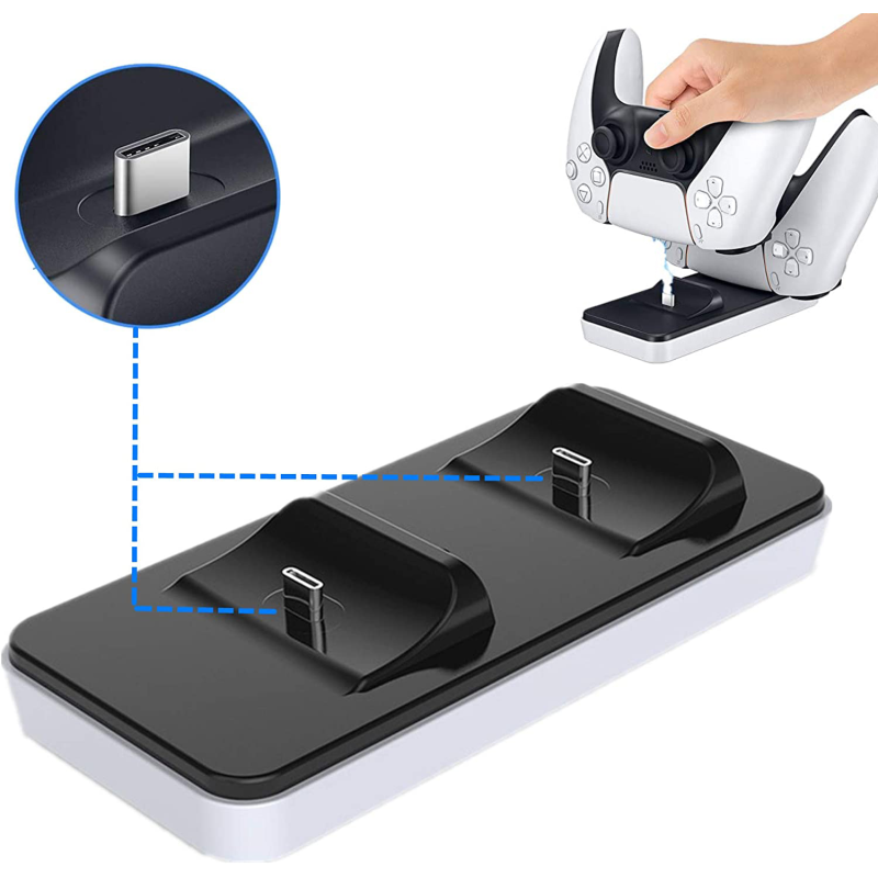 Стойка и зарядно за PS5 джойстици