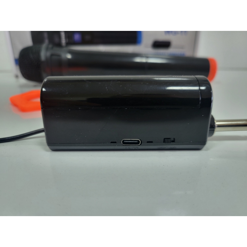 Безжичен микрофон WG-11, динамичен, предавател, приемник, JACK 6.3mm