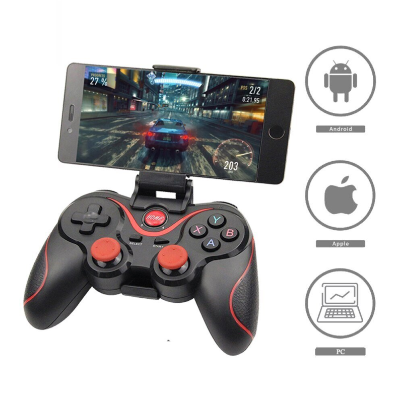 Джойстик за телефон Wireless X3, iOS, Android, Windows, Безжичен, Bluetooth
