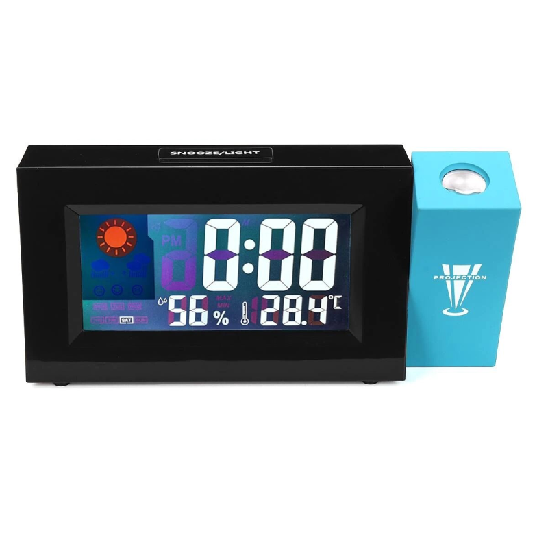 Дигитален часовник Square Clock, цветен дисплей