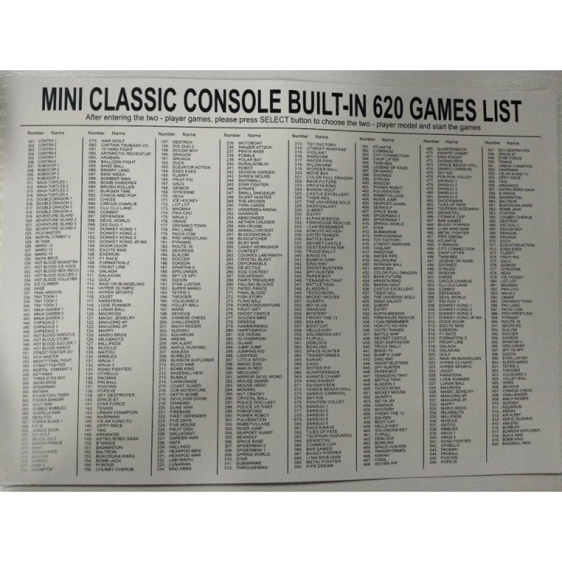 Ретро конзола Nintendo с 620 вградени игри