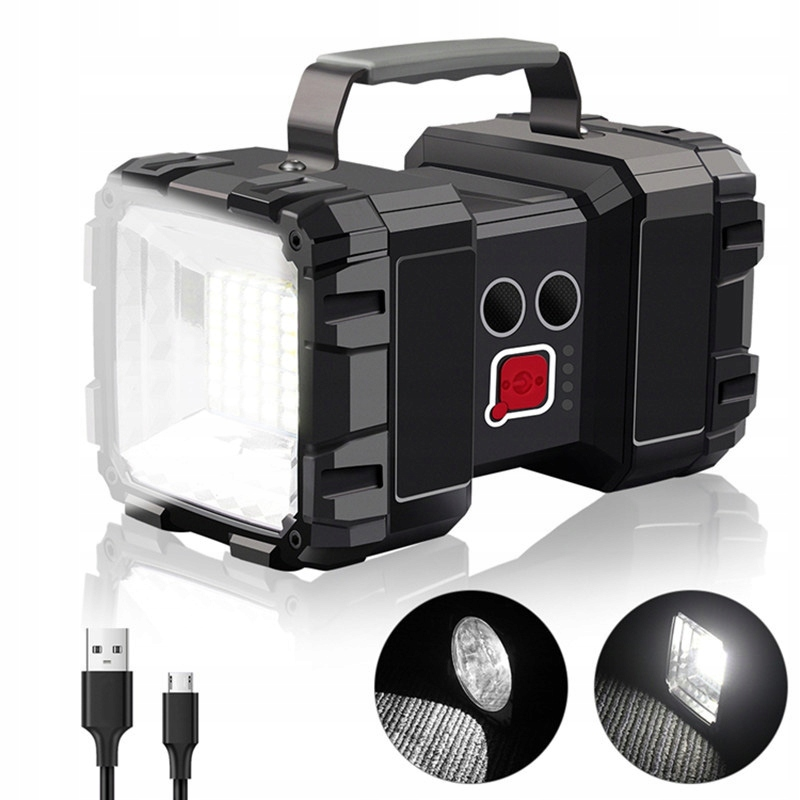 Мощен акумулаторен LED фенер W839