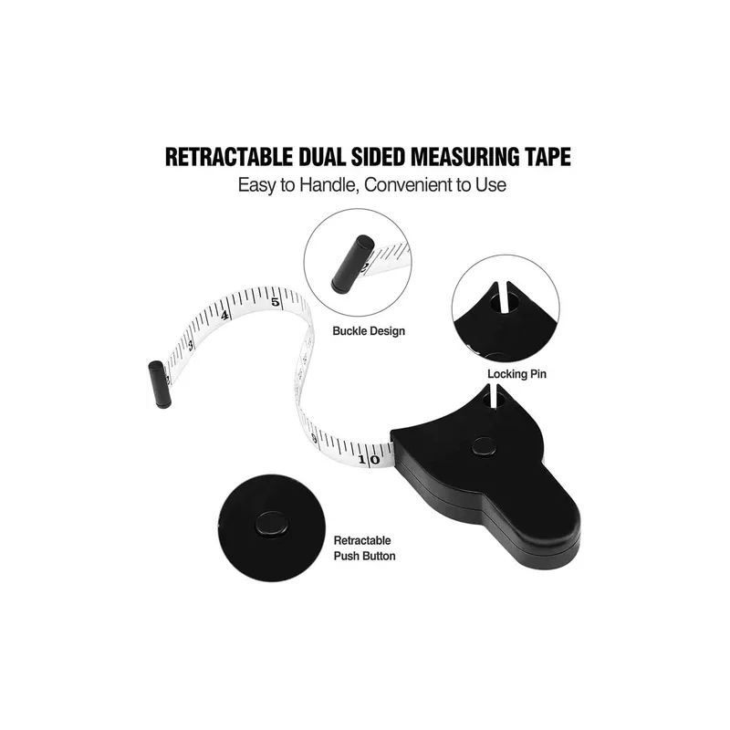 Шивашки метър за измерване на обиколка - Бял