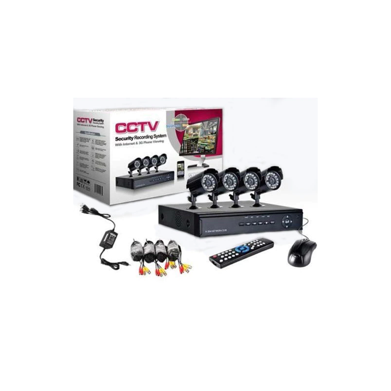 Комплект 4 камери + DVR, CCTV