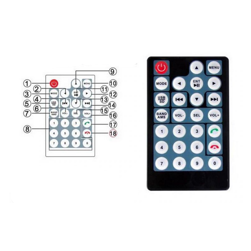 Мултимедия 2din за автомобил 7018B, универсална