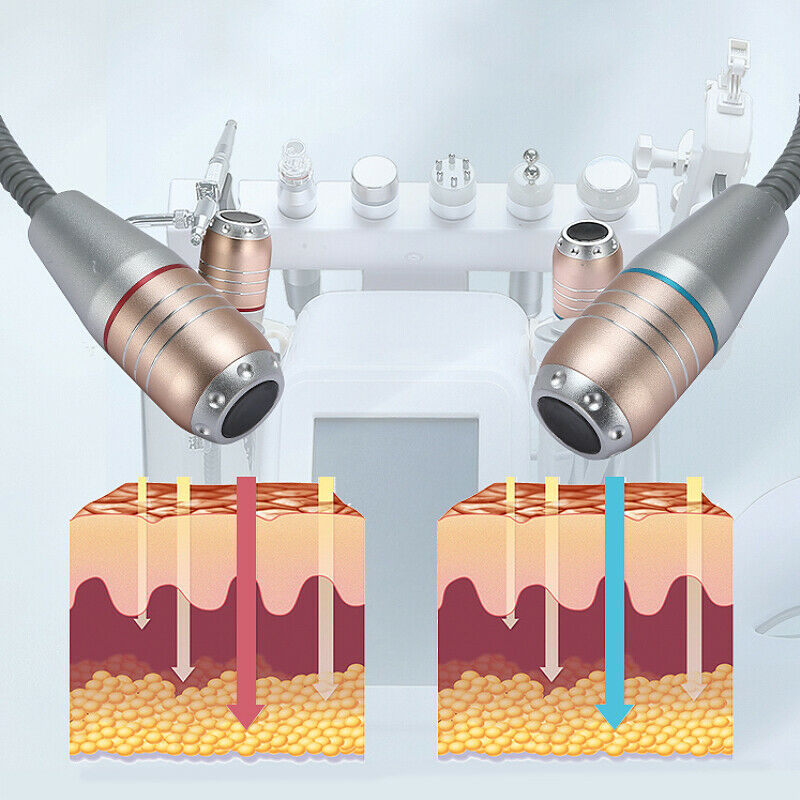 Апарат 11в1 - Водно дермабразио, Биолифтинг, RF, Ултразвук, Криотерапия, LED маска за фотонна терапия, мезопистолет, 3 и 4,5 Khz, вибромасаж