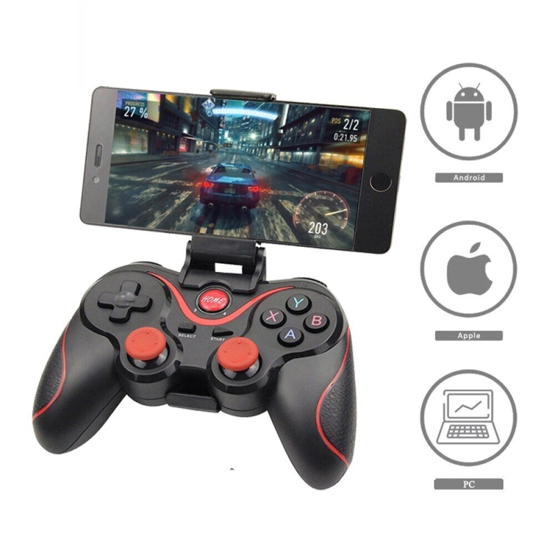 Джойстик за телефон Wireless X3, iOS, Android, Windows, Безжичен, Bluetooth