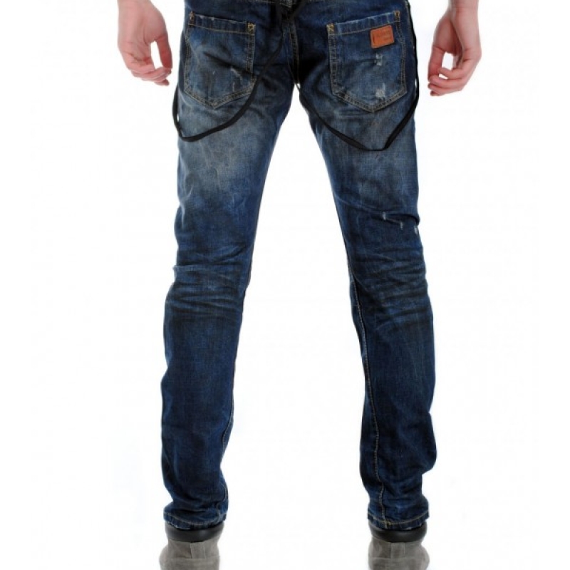 Мъжки дънки с тиранти