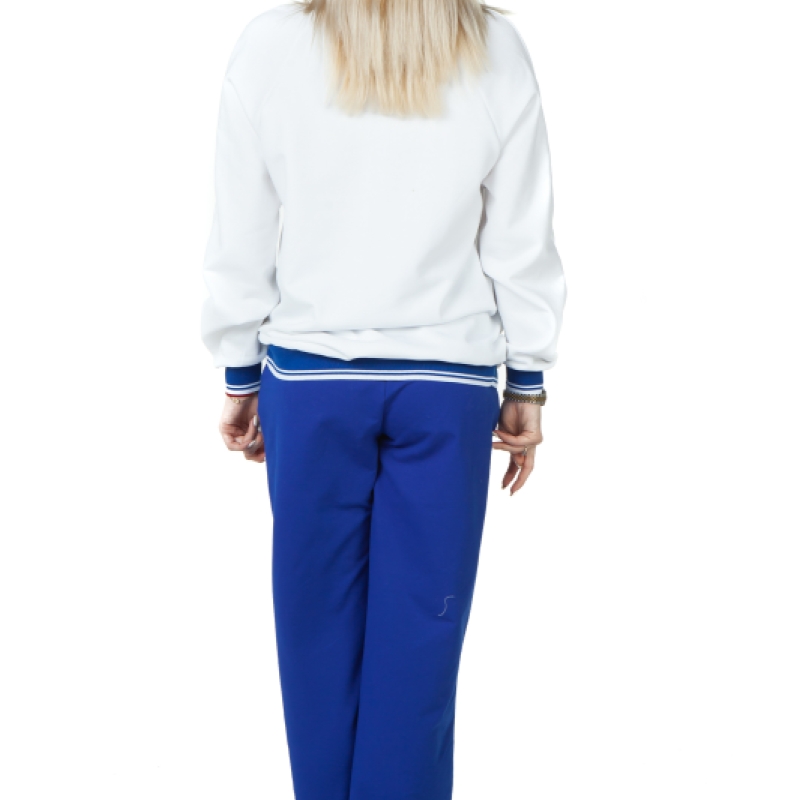 Комплект в синьо и бяло