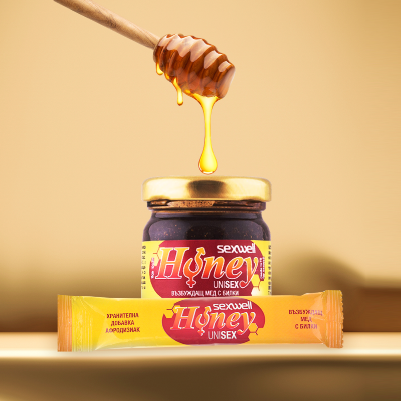 Възбуждащ мед с билки Sexwell Honey - 40 мл