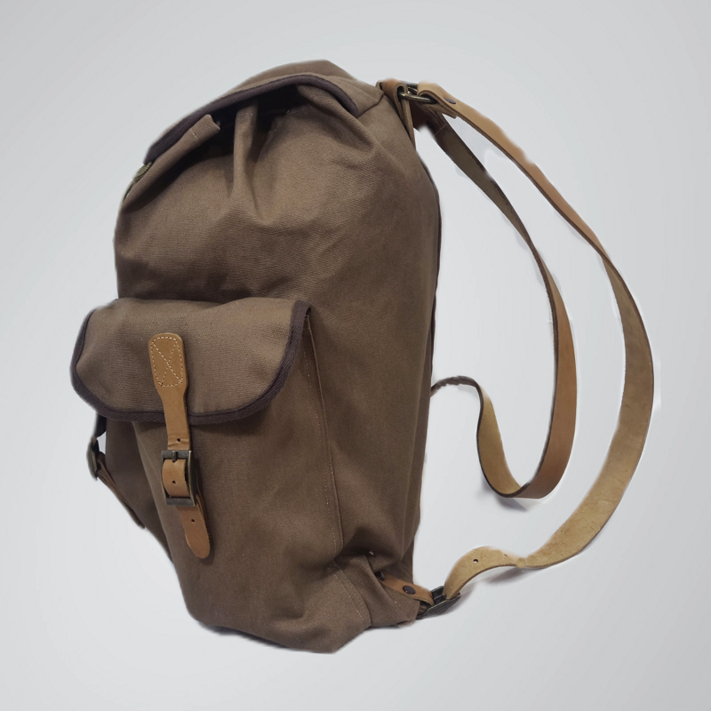 Раница канвас и естествена кожа за лов и свободно време