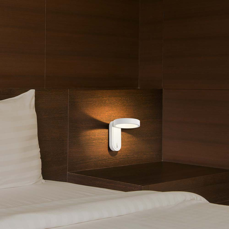 5W Стенна Лампа Аплик 3000K+4000K Бяло Тяло IP20