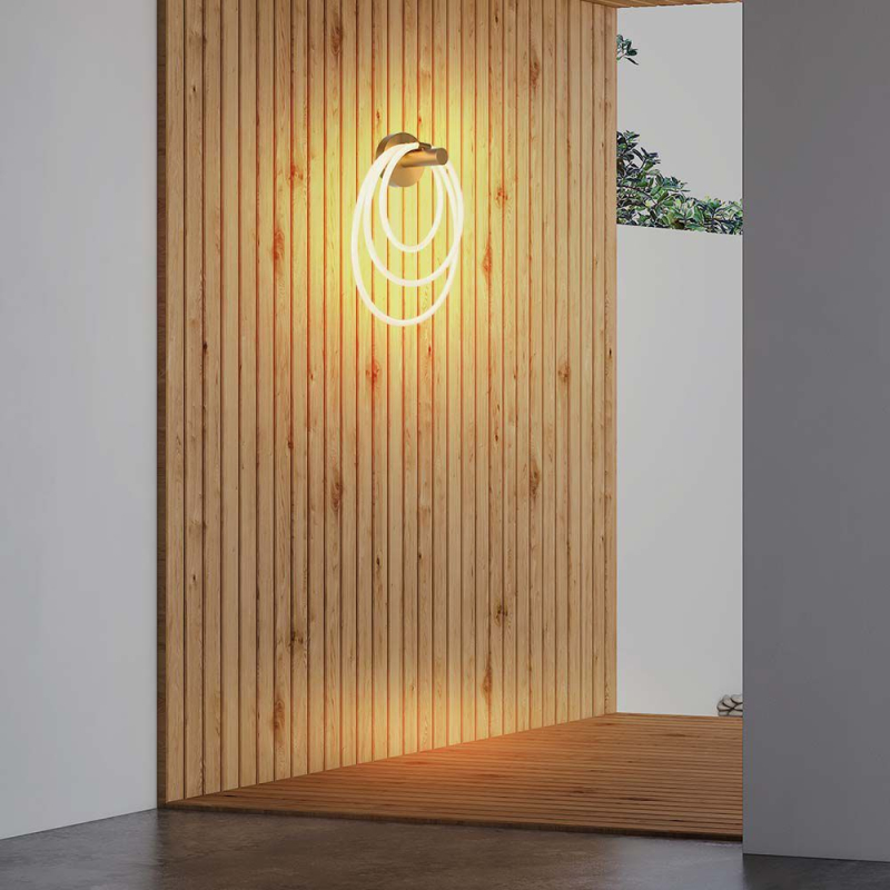 LED Осветител За Стена Аплик 37W 3000K Злато