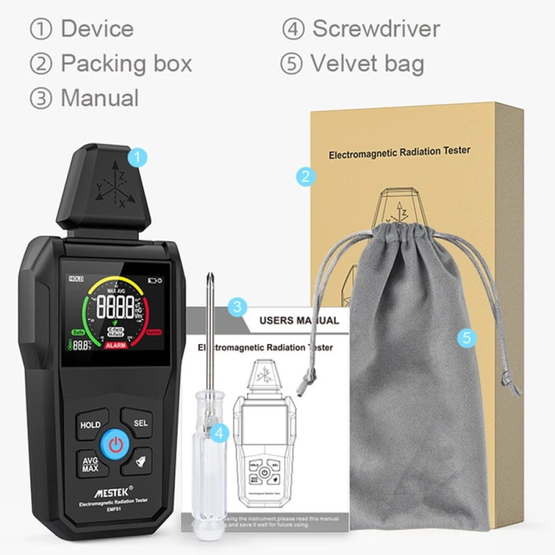 Уред за измерване на електрическа радиация / електро-смог