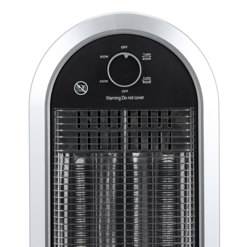 Инфрачервен нагревател Zenet 515, отопляем радиатор 2 режима, черен