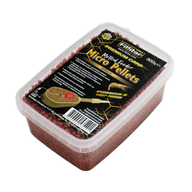 Микро пелети FilStar Premium Carp Method Feeder Micro Pellets / Krill /
