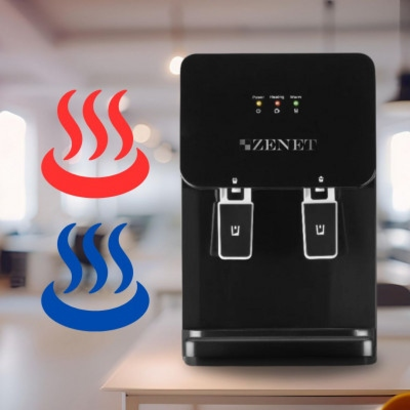 Електрически диспенсър за топла и студена вода ZENET ZET-312- ЧЕРЕН