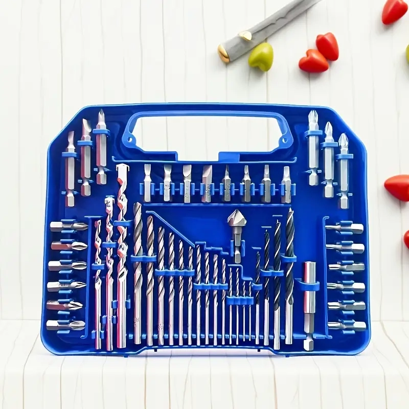 Универсален Комплект Свредла Бургии 49 в 1 – За Метал, Дърво, Бетон