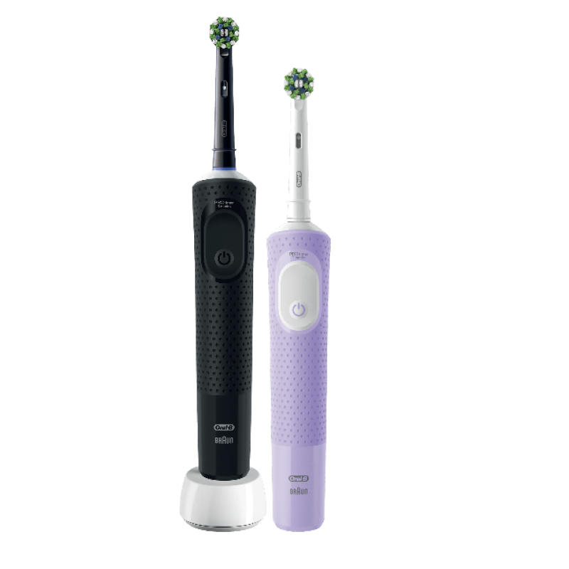 Комплект 2 x Ел. четки за зъби Oral-B Vitality Pro, 2D почистване, 3 програми