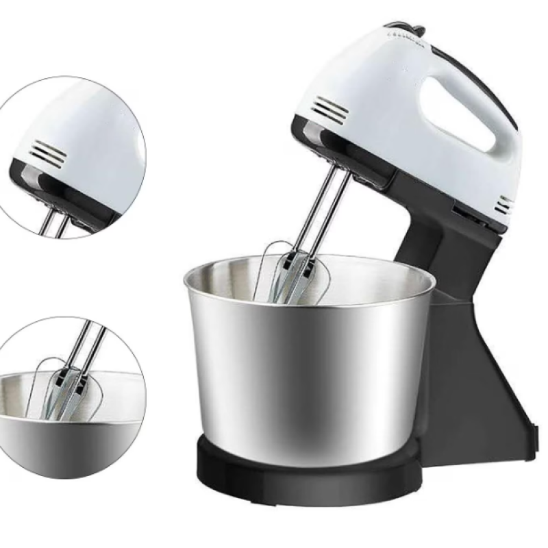 Електрически кухненски миксер, неръждаема стомана, ергономичен дизайн, регулируема функция, 6-12 яйца