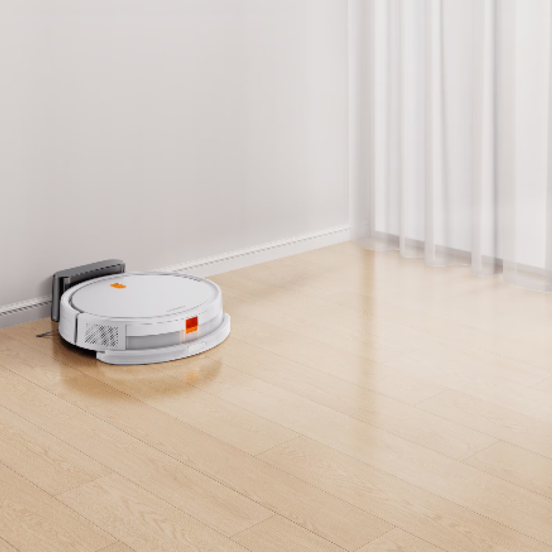 Робот прахосмукачка Xiaomi E5 EU BHR7969EU, 2000Pa, Контейнер за прах 400 мл, Капацитет на батерията 2600 mAh, Автономия 110 минути, Бял