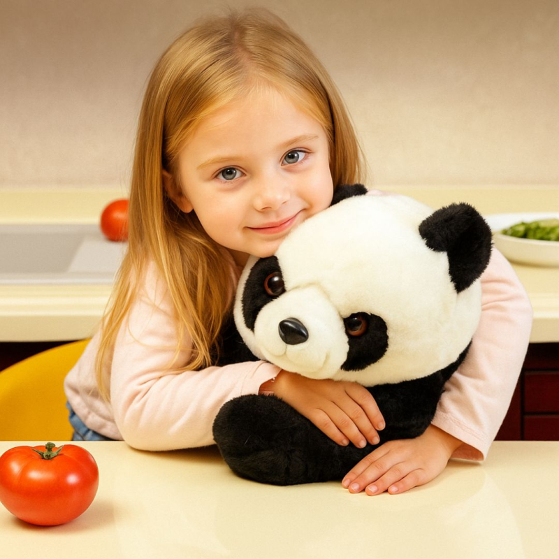 Интерактивна говореща плюшена панда AI PANDA – умна образователна играчка с изкуствен интелект, звук и движение, подходяща за деца над 3 години