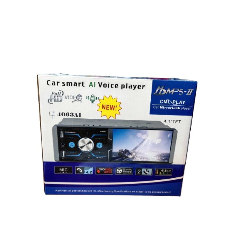 Авторадио за кола,MirrorLink MP5-II 4063AI,RGB осветление,DIVX,MP3,USB 1 DIN,радио с екран