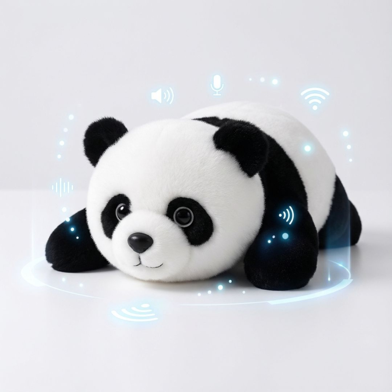 Интерактивна говореща плюшена панда AI PANDA – умна образователна играчка с изкуствен интелект, звук и движение, подходяща за деца над 3 години