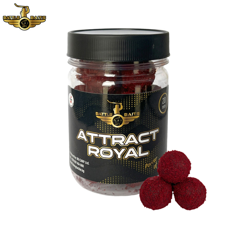 Протеинови топчета BATTLE BAITS Attract Royal (Бавно разтворими)