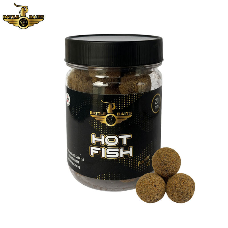 Протеинови топчета BATTLE BAITS Hot Fish (Бавно разтворими)