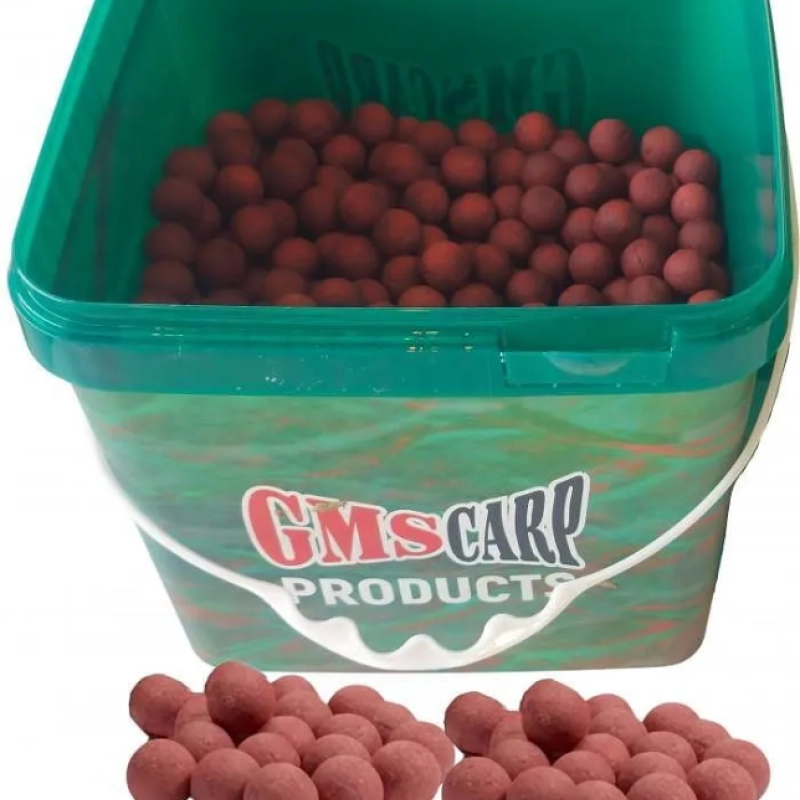 Кофа протеинови топчета за захранка GMS Carp Hot Fish (Люта Риба) - 20мм / 5кг