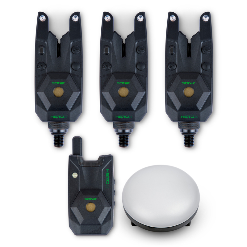 Сигнализатори SONIK HeroX Bite Alarms & Bite Lamp 3+1
