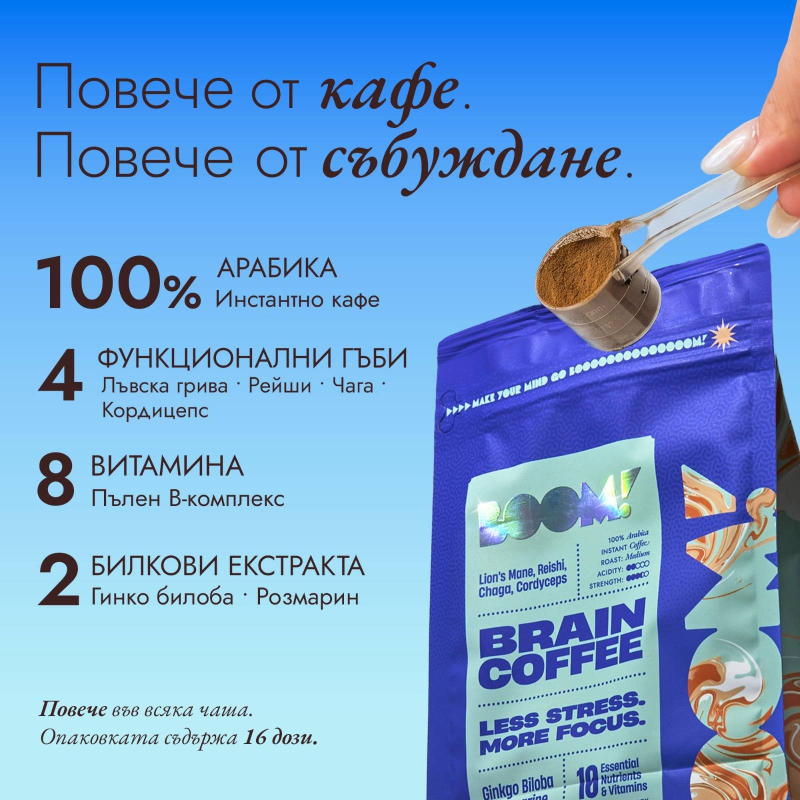 Адаптогенно кафе - Brain coffee